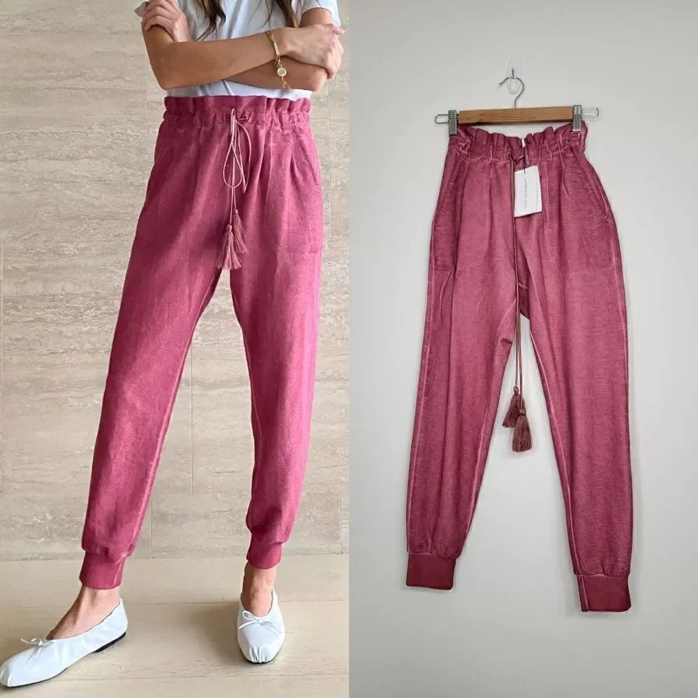Something Navy Meghan paperbag sweatpants XXS
